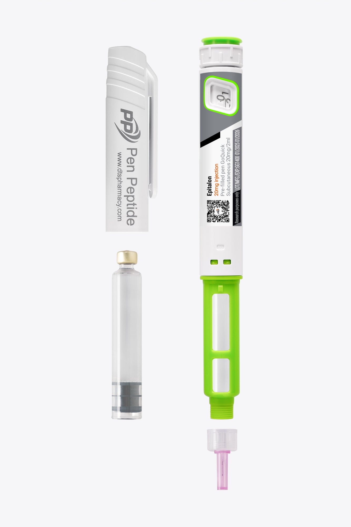 Epitalon ve formě injekčního pera pro subkutánní podání