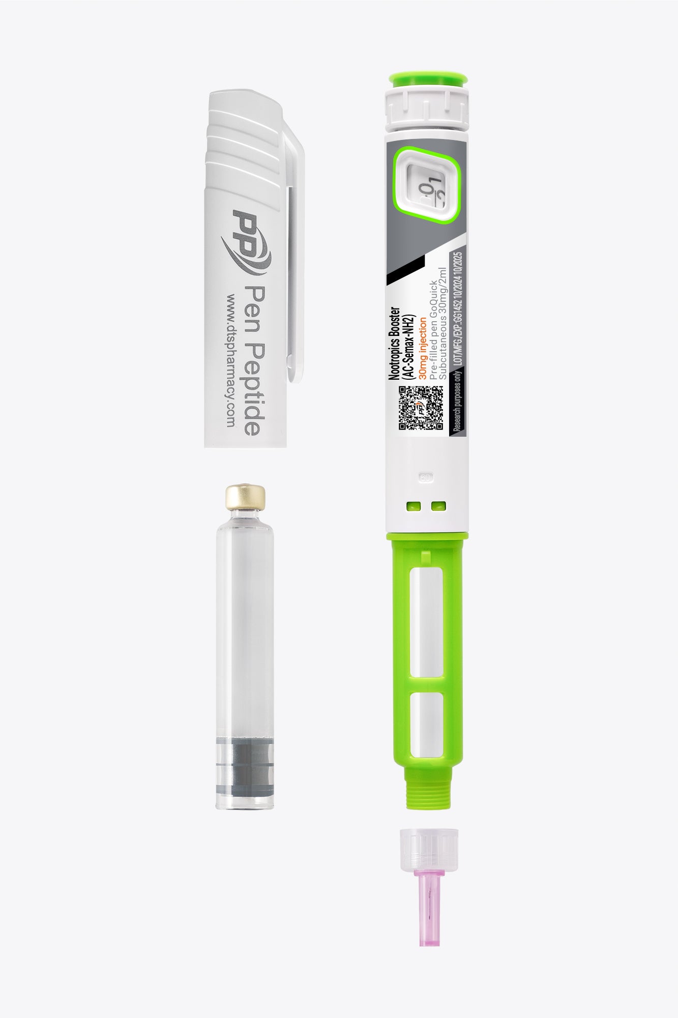 Semax (AC-Semax-NH2) ve formě injekčního pera pro subkutánní podání