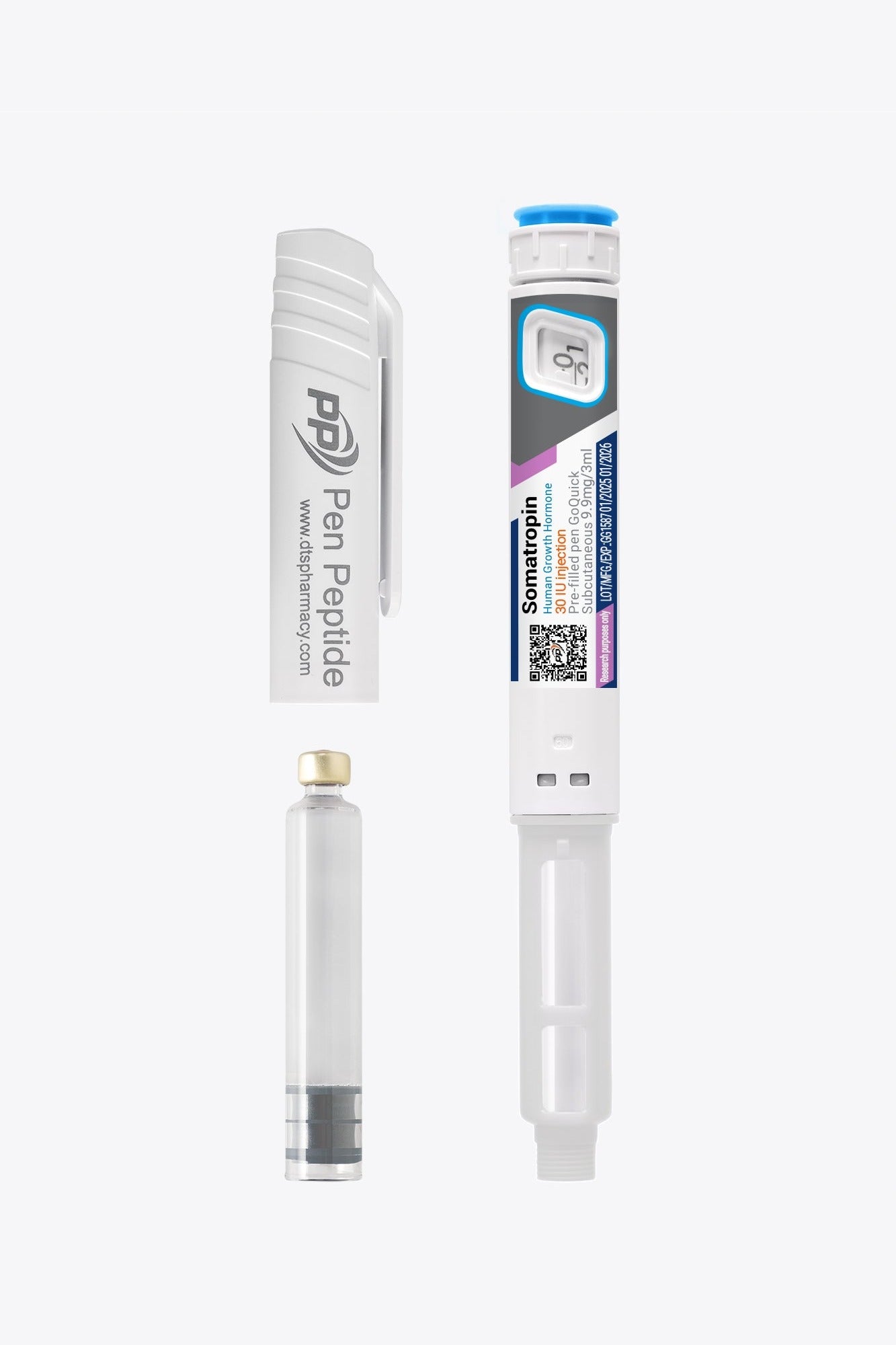 Somatropin (HGH) ve formě injekčního pera pro subkutánní podání