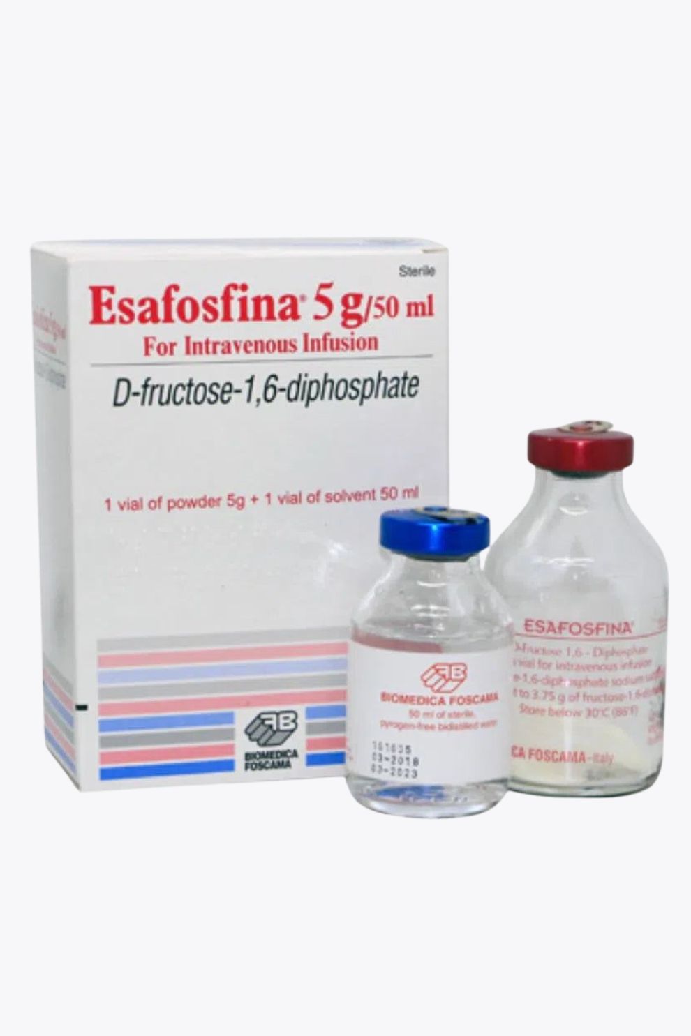 Esafosfina 5g/50ml injekční lahvička pro intravenózní použití