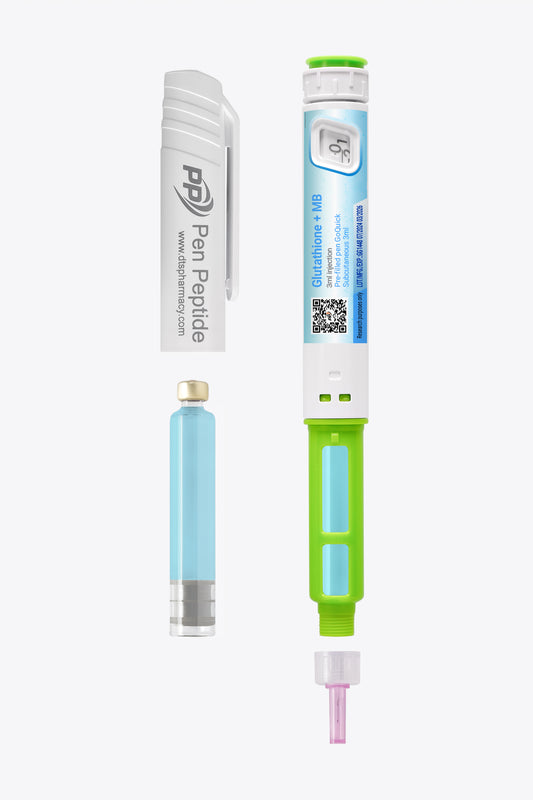 Glutathione + Methylene Blue ve formě injekčního pera pro subkutánní podání