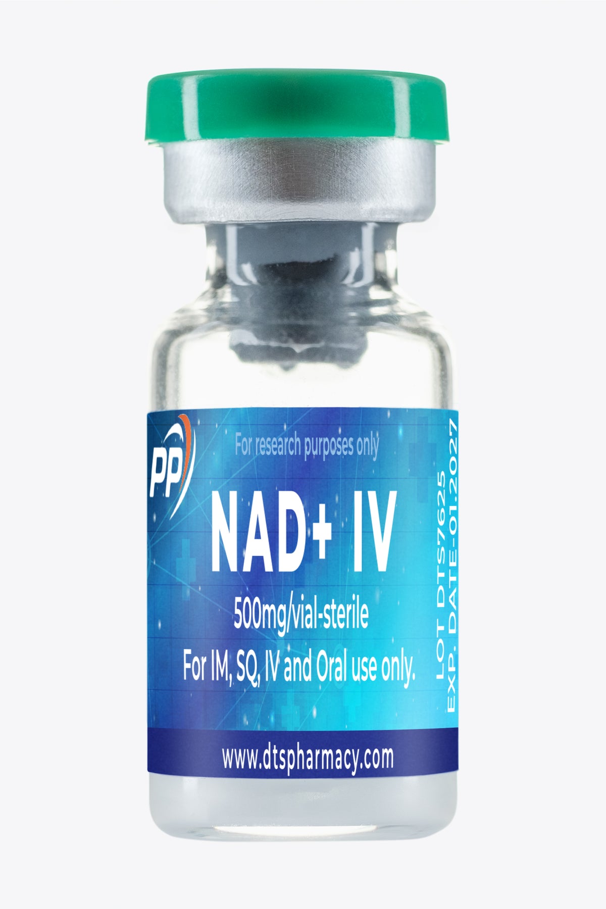 NAD+ IV 500mg injekční lahvička pro subkutánní, intravenózní a intramuskulární podání