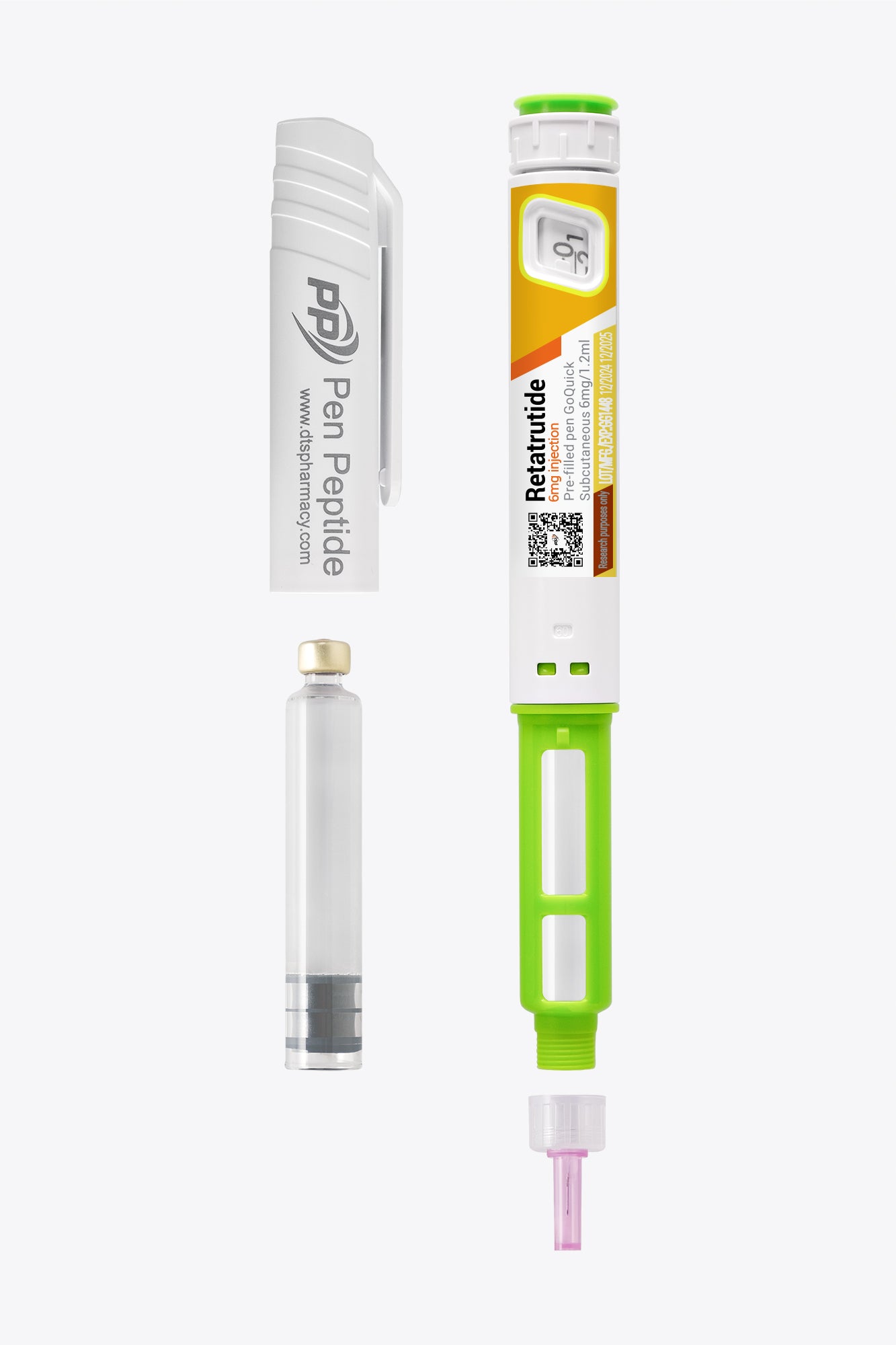 Retatrutide 6mg ve formě injekčního pera pro subkutánní podání