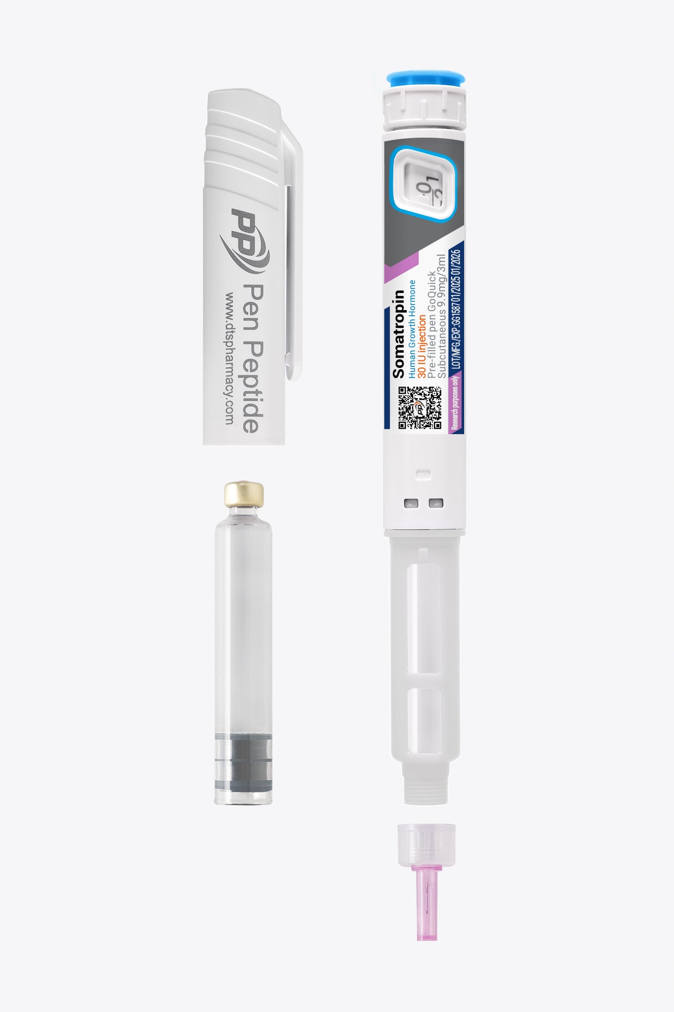 Somatropin (HGH) ve formě injekčního pera pro subkutánní podání